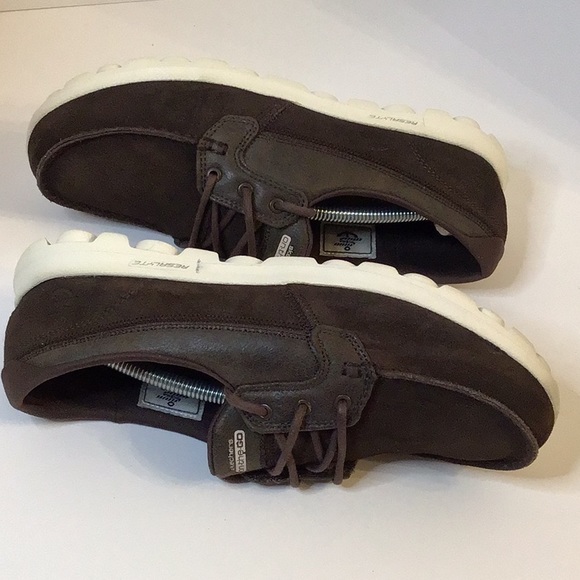 SKECHERS GOGO MAT BROWN LEATHER TEXTILES UPPER SHOES SZ 9 - Picture 13 of 13